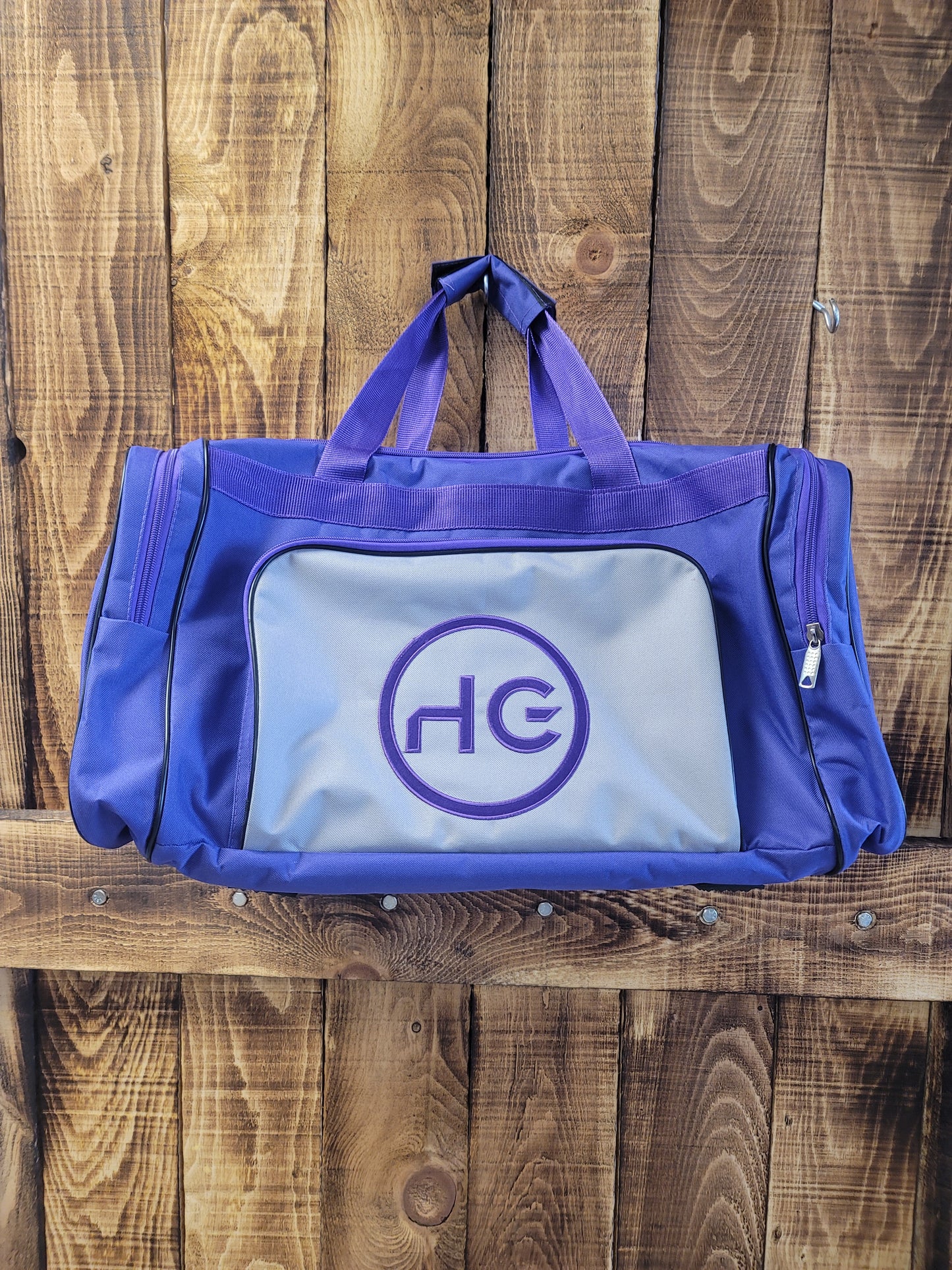 PURPLE HG DUFFEL BAG